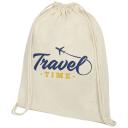 Image of Oregon 140 g/m² cotton drawstring backpack
